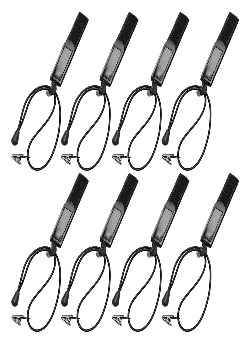 ANDOER 8 Packs Background Muslin Clamps Backdrop String Clips Holders for Photo Studio Photography Studio Shooting Black - Image 1